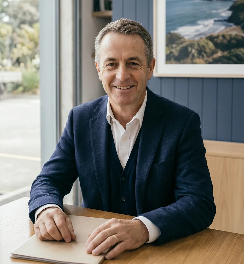 NZ business partners reviewing a shareholders agreement — Margate Group