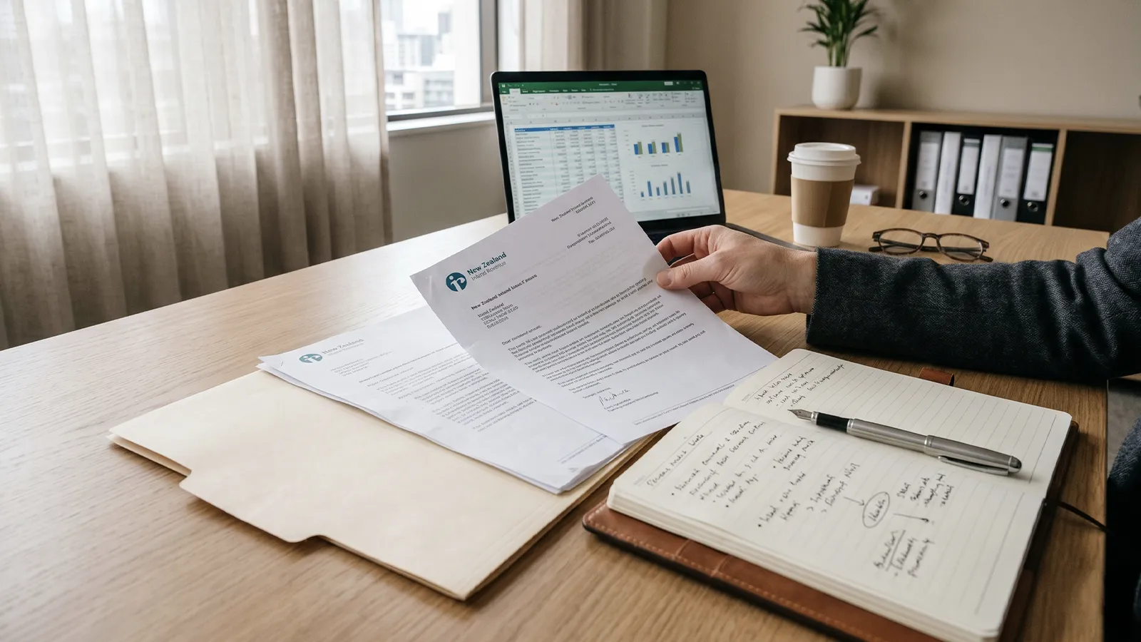 IRD debt negotiation NZ consultant at Margate Group reviewing Inland Revenue correspondence and preparing a penalty remission request for an Auckland SME client