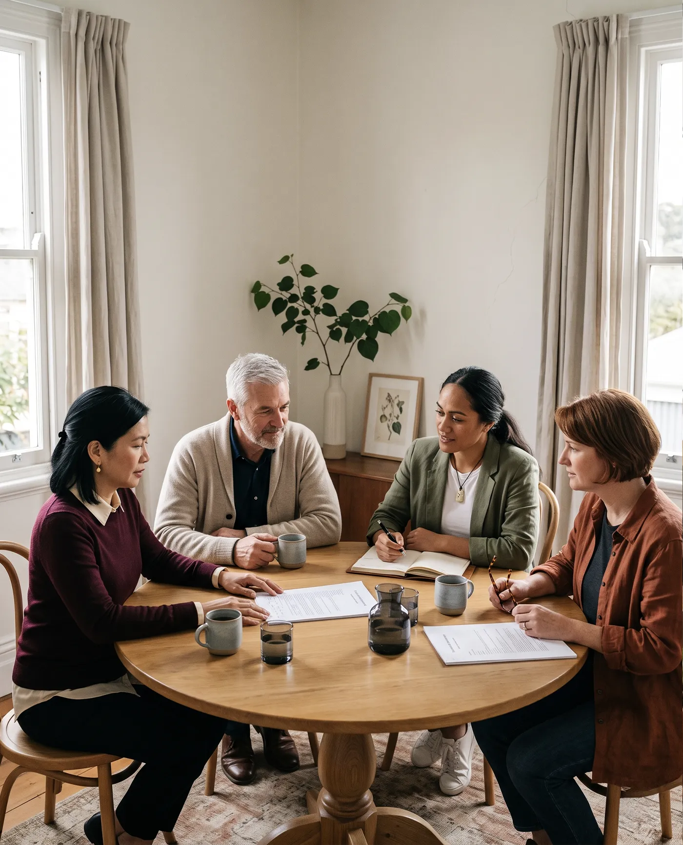 NZ business partners reviewing a shareholders agreement, Margate Group