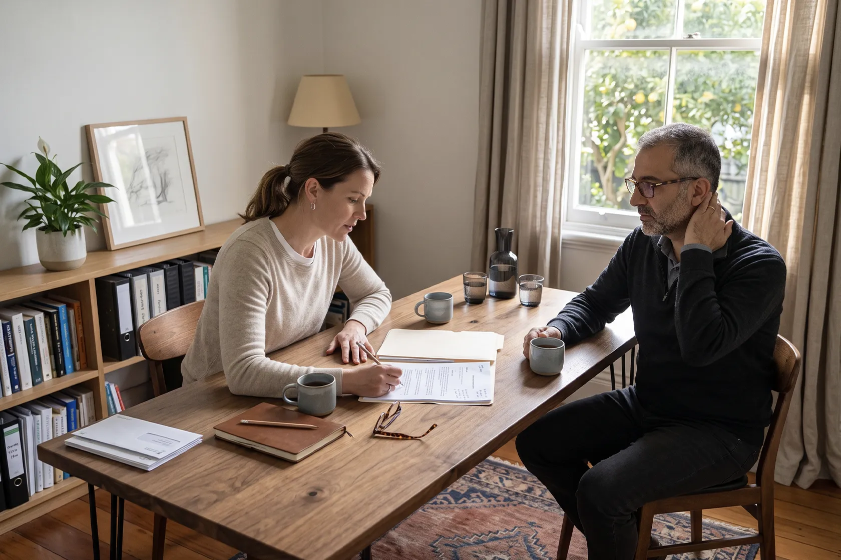 NZ business partners reviewing a shareholders agreement, Margate Group