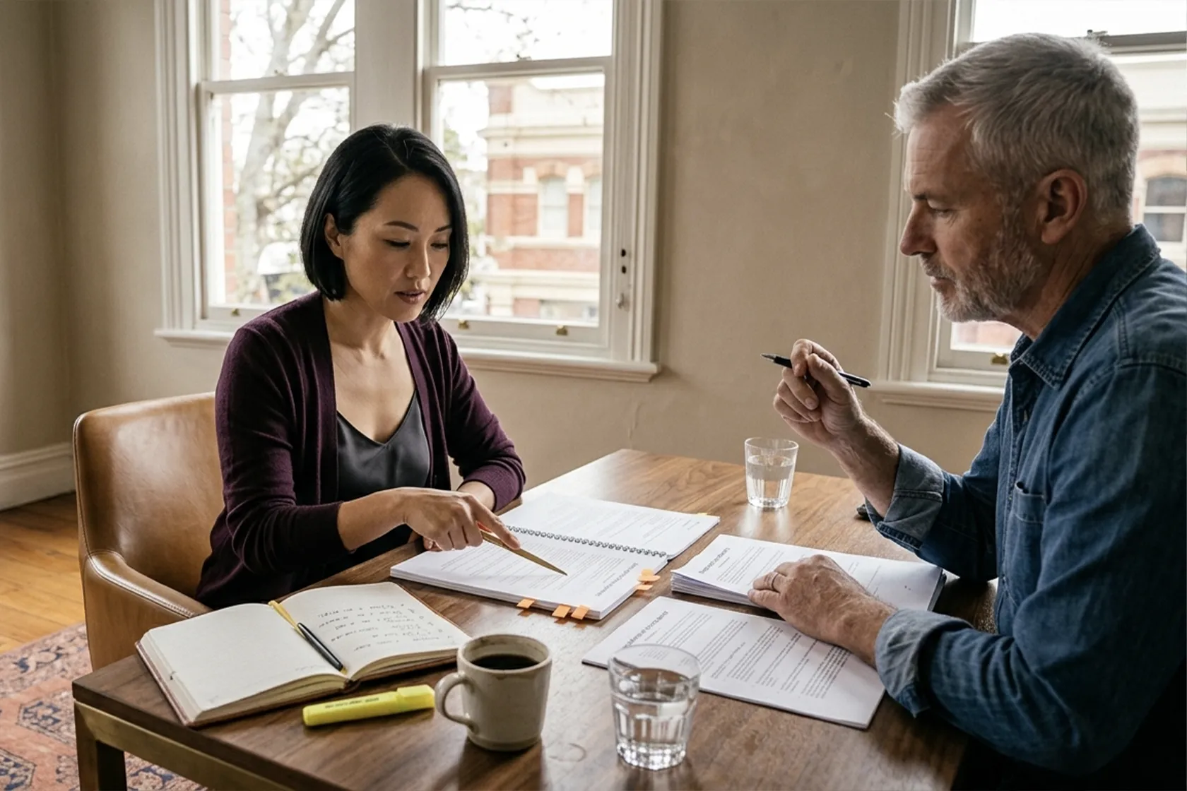 NZ SME owner reviewing employment agreements and terms of trade with Margate Group consultant
